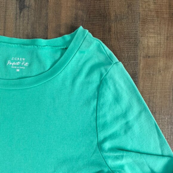 J.Crew Perfect Fit Long Sleeve Tee – Mint Green – Women’s Medium - Picture 3 of 7